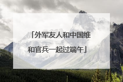 外军友人和中国维和官兵一起过端午