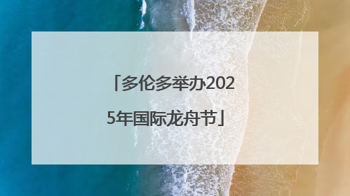 多伦多举办2025年国际龙舟节