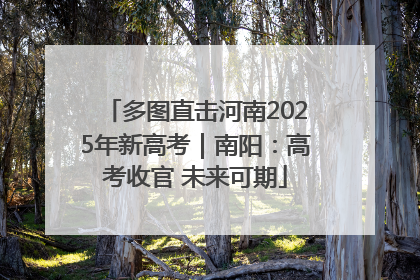 多图直击河南2025年新高考｜南阳：高考收官 未来可期
