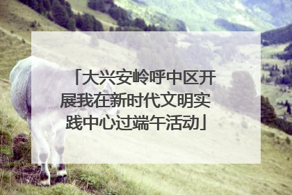 大兴安岭呼中区开展我在新时代文明实践中心过端午活动