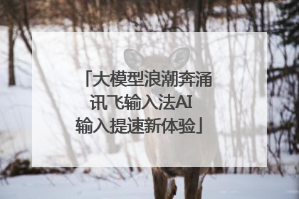 大模型浪潮奔涌 讯飞输入法AI输入提速新体验