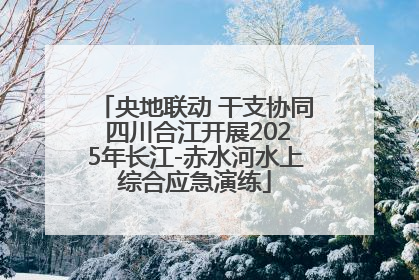 央地联动 干支协同 四川合江开展2025年长江-赤水河水上综合应急演练