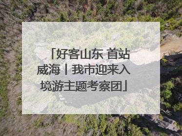 好客山东 首站威海丨我市迎来入境游主题考察团