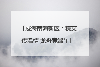 威海南海新区：粽艾传温情 龙舟竞端午