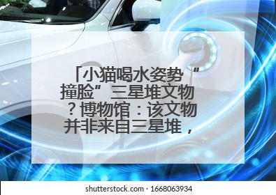 小猫喝水姿势“撞脸”三星堆文物？博物馆：该文物并非来自三星堆，有可能是它