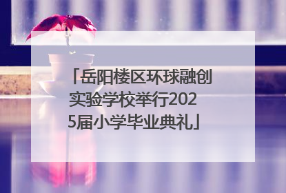 岳阳楼区环球融创实验学校举行2025届小学毕业典礼