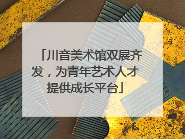 川音美术馆双展齐发，为青年艺术人才提供成长平台