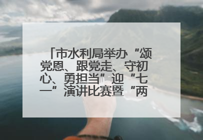 市水利局举办“颂党恩、跟党走、守初心、勇担当”迎“七一”演讲比赛暨“两优一先”表彰活动