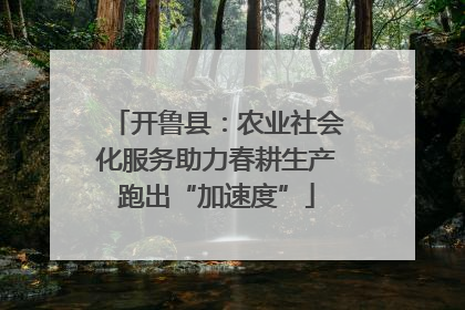 开鲁县：农业社会化服务助力春耕生产跑出“加速度”