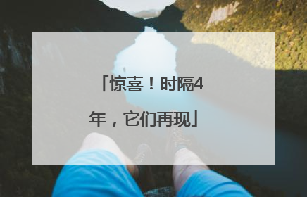 惊喜！时隔4年，它们再现
