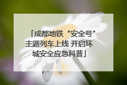 成都地铁“安全号”主题列车上线 开启环城安全应急科普