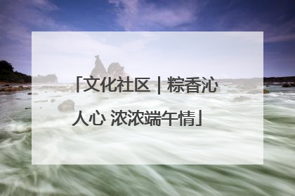 文化社区｜粽香沁人心 浓浓端午情