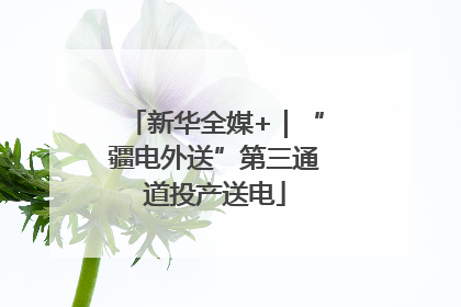 新华全媒+｜“疆电外送”第三通道投产送电