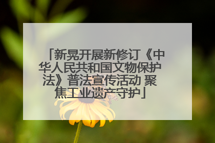 新晃开展新修订《中华人民共和国文物保护法》普法宣传活动 聚焦工业遗产守护