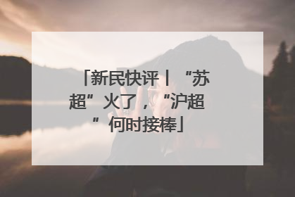 新民快评丨“苏超”火了，“沪超”何时接棒