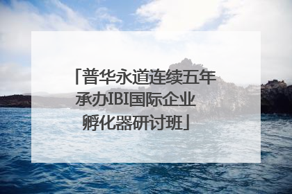 普华永道连续五年承办IBI国际企业孵化器研讨班