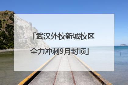 武汉外校新城校区全力冲刺9月封顶