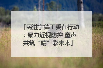 民进宁德工委在行动：聚力近视防控 童声共筑“睛”彩未来