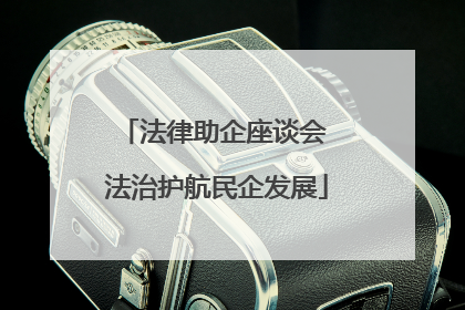 法律助企座谈会 法治护航民企发展