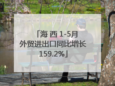 海 西 1-5月外贸进出口同比增长159.2%