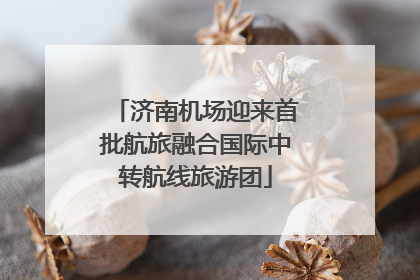 济南机场迎来首批航旅融合国际中转航线旅游团