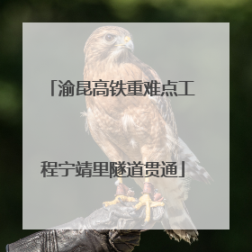渝昆高铁重难点工程宁靖里隧道贯通