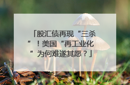 股汇债再现“三杀”！美国“再工业化”为何难遂其愿？