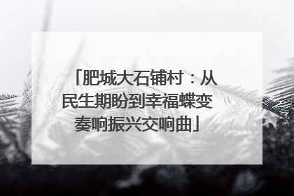 肥城大石铺村：从民生期盼到幸福蝶变奏响振兴交响曲