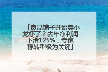 良品铺子开始卖小龙虾了？去年净利润下滑125%，专家称转型极为关键