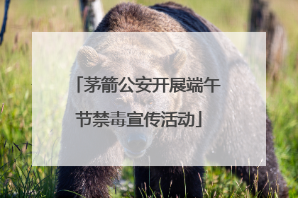 茅箭公安开展端午节禁毒宣传活动