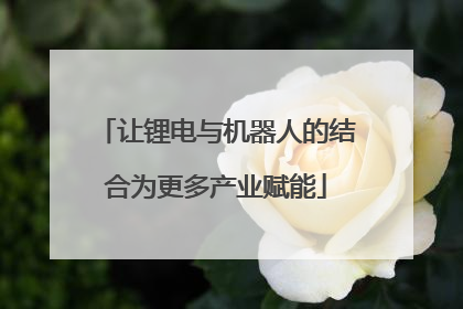 让锂电与机器人的结合为更多产业赋能