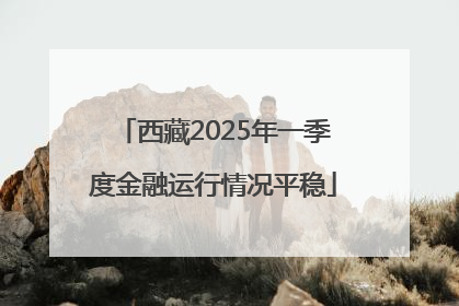 西藏2025年一季度金融运行情况平稳