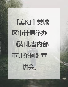 襄阳市樊城区审计局举办《湖北省内部审计条例》宣讲会