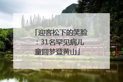 迎客松下的笑脸：31名罕见病儿童圆梦登黄山