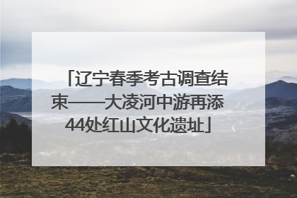 辽宁春季考古调查结束——大凌河中游再添44处红山文化遗址