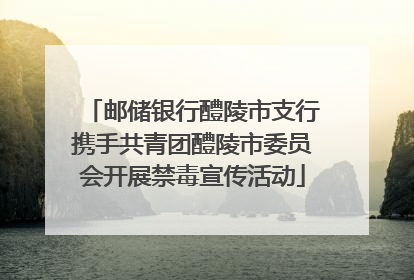 邮储银行醴陵市支行携手共青团醴陵市委员会开展禁毒宣传活动