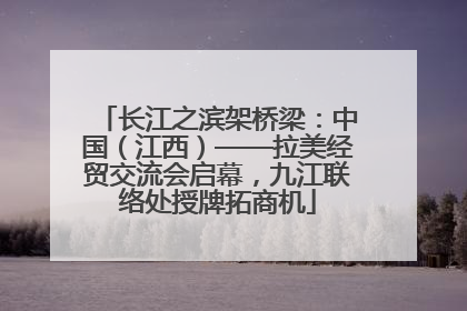 长江之滨架桥梁：中国（江西）——拉美经贸交流会启幕，九江联络处授牌拓商机