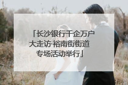 长沙银行千企万户大走访·裕南街街道专场活动举行