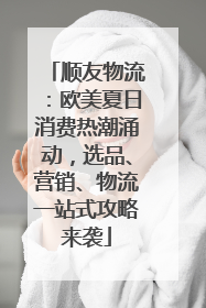 顺友物流：欧美夏日消费热潮涌动，选品、营销、物流一站式攻略来袭