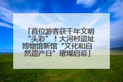首位游客获千年文明“头彩”！大河村遗址博物馆新馆“文化和自然遗产日”璀璨启幕