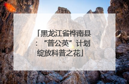 黑龙江省桦南县：“普公英”计划绽放科普之花