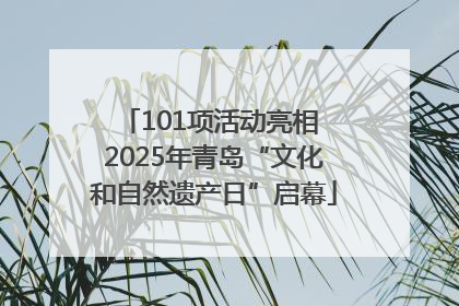 101项活动亮相 2025年青岛“文化和自然遗产日”启幕