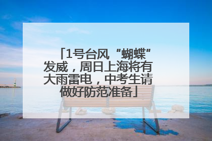 1号台风“蝴蝶”发威，周日上海将有大雨雷电，中考生请做好防范准备