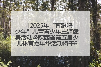 2025年“奔跑吧·少年”儿童青少年主题健身活动暨陕西省第五届少儿体育嘉年华活动将于6月14日正式举办