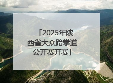 2025年陕西省大众跆拳道公开赛开赛