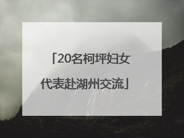 20名柯坪妇女代表赴湖州交流