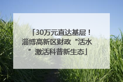 30万元直达基层！淄博高新区财政“活水”激活科普新生态