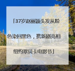 37岁赵丽颖头发从粉色染回黑色，携新剧亮相纽约翠贝卡电影节