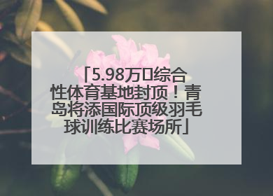 5.98万㎡综合性体育基地封顶！青岛将添国际顶级羽毛球训练比赛场所