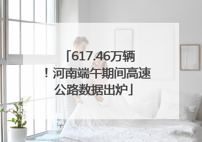 617.46万辆！河南端午期间高速公路数据出炉